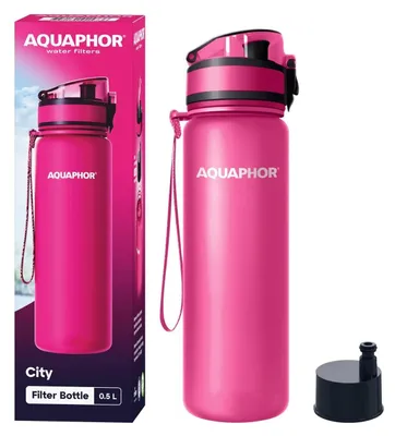 Produktbild von AQUAPHOR - City Filterflasche - 0,5 L - pink