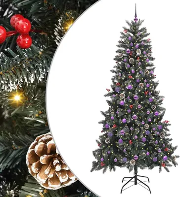 Obrázek produktu pro Umělý vánoční stromeček Zelená 240 cm PVC, plast a ocel