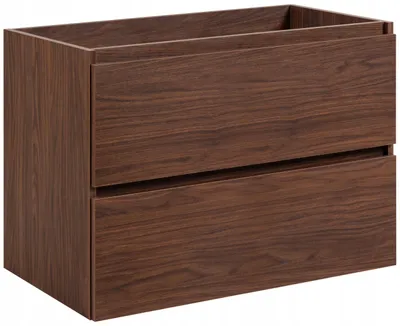 Produktbild von Rodan Waschbeckenunterschrank 80cm - Hängend - Walnuss Matt - Badunterschrank ohne Platte - SIMPLE