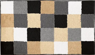 Produktbild von Kleine Wolke Badteppich CARO Schwarz 85 x 150 cm