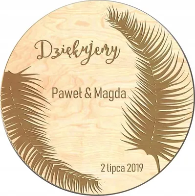 Obrázek produktu pro DĚKUJEME ZA HOSTY Svatební křest MAGNET MK29