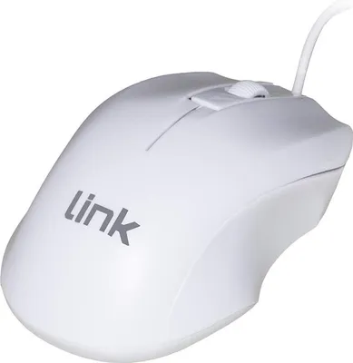 Immagine prodotto di LINK LKMOS11 Mouse USB Ergonomico Ottico Bianco 1200 DPI per PC e Laptop