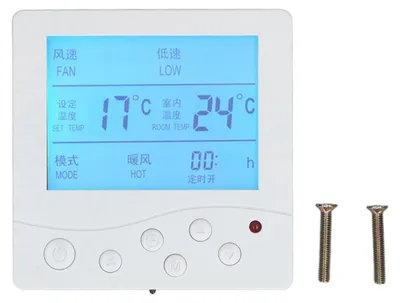 Image de Thermostat centralisé pour climatisation, écran LCD intelligent anti-interférences fiable pour la maison, 220 V