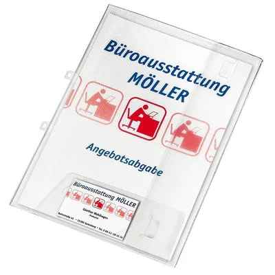 Produktbild von Veloflex 4441290, A4, Polypropylen (PP), Transparent, Porträt, 40 Blätter, 1 Taschen