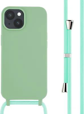 Zdjęcie produktu dla imoshion Silikonowe etui ze sznurkiem do Apple iPhone 15 - Zielony