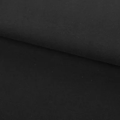 Produktbild von Baumwolljersey Meterware Jersey einfarbig schwarz 160cm