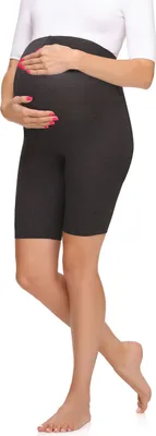 Produktbild von Merry Style Damen Kurze Umstandsleggings aus Viskose MS10-299 (Dunkelmelange, XL)