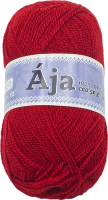 Zdjęcie produktu dla Włóczka ÁJA - 50 g / 217 m - Czerwona