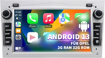 Obrázok produktu pre Autorádio s 7-palcovým dotykovým displejom, operačným systémom Android 13, GPS navigáciou, funkciami CarPlay a Android Auto