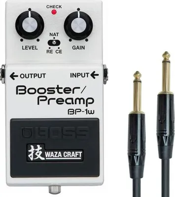 Produktbild von Boss BP-1W Booster Preamp Waza Edition mit Klinkenkabel