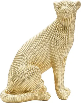 Zdjęcie produktu dla o Ferretti statuetka lamparta 23x15,5x29 cm złota