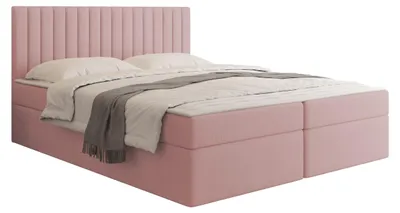 Produktbild von MIRJAN24 Boxspringbett mit zwei Bettkästen Tirulo, Schlafzimmer, Dopellbett mit Topper (Farbe: Polo 882 Größe: 140x200 cm)