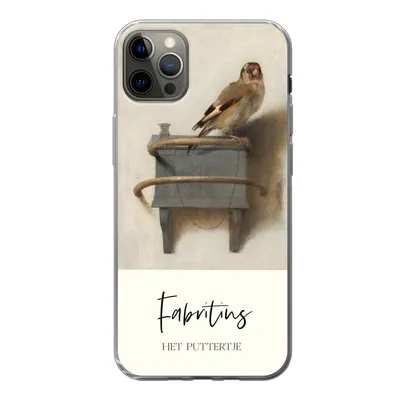 Produktbild von MuchoWow® Handyhülle Schutzhülle Hülle für iPhone 13 Pro Max Alte Meister - Der Stieglitz - Fabritius Silikon Softcase Handy Hülle - Mobiltelefon