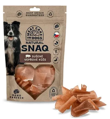 Produktbild von DOG SNAQ 99198 – Ergänzungsfutter für Hunde – Getrocknete Schweinehaut, 100g