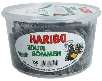 Produktbild von Haribo Zoute Bommen 150er
