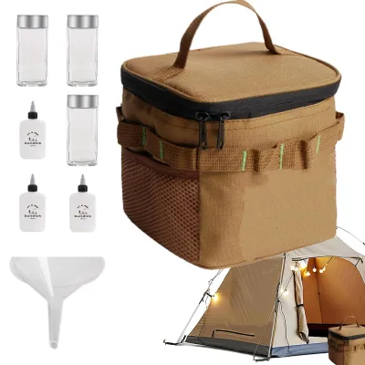 Produktbild von Tragbares Set mit 6 Reisebehältern für Gewürze