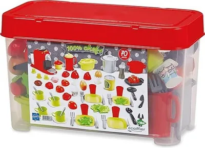 Zdjęcie produktu dla Zestaw 70 elementów, wielokolorowe zabawki spożywcze, przeznaczone dla dzieci od 1 roku życia