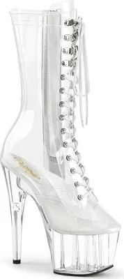 Produktbild von Pleaser ADORE-1050C Plateau Stiefeletten Transparent EU 35