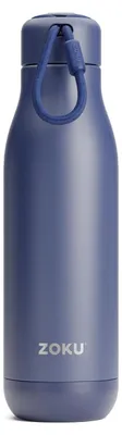 Isolierflasche 750 ml, Edelstahl, Marineblau, vakuumisoliert