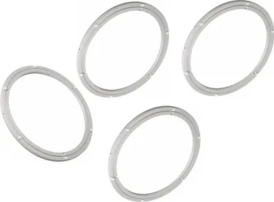 Immagine prodotto di 4 x piatto girevole da tavolo | piatto girevole Ø 250 mm per tavoli rotondi | base girevole con piedini in plastica antiscivolo | piatto girevole in lega di alluminio | cuscinetto girevole - base girevole in alluminio per tavolo da pranzo, monitor TV