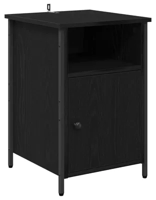 Image de Cabinet de chevet Chêne noir 40 x 42 x 60 cm Bois d'ingénierie
