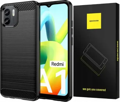 Obrázek produktu pro Pouzdro na telefon SPACECASE Carbon pro Redmi A1/A2 černý