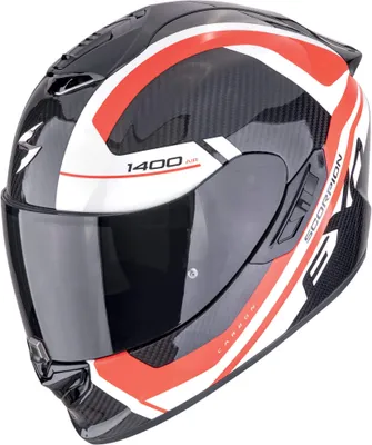 Image de Scorpion Exo-1400 Evo II Carbon Air Enko casque intégral noir / rouge / blanc XL