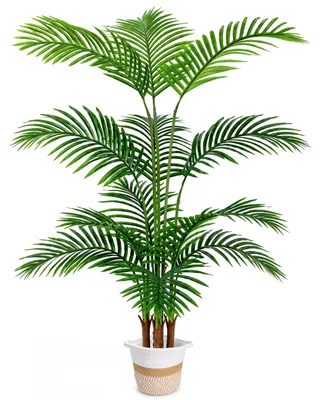 Künstliche Palme 160 cm Grün im Topf