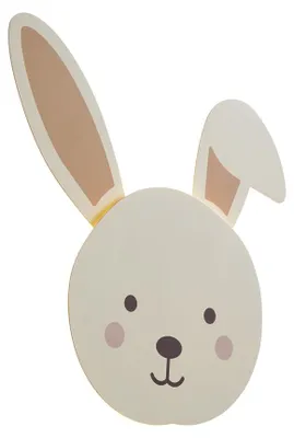 Produktbild von Kinder Wandleuchte Beige mit Detail inkl LED 3 Stufen Dimmbar Benny der Hase