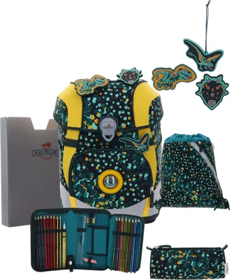 Produktbild von DerDieDas ErgoFlex Tiny Dino Time Schulranzen Set 5tlg.