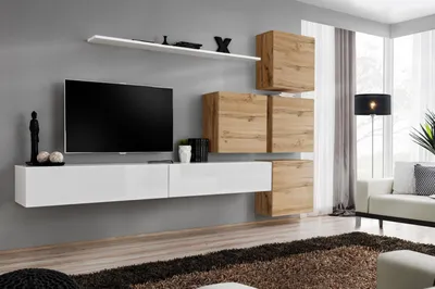 Produktbild von Design Wohnwand Sideboard 4x Wandschrank rtv Garnitur 7 tlg. Set Komplett