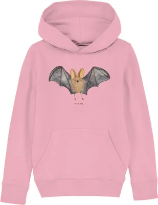 Produktbild von Mr. & Mrs. Panda Kinderpullover Fledermaus Flügel 7-8 Jahre (122/128) - Baumwolle Pink - Geschenk, Hoodie, Kapuzenpullover, Pullover, Lustige Sprüche, Sweater, Pulli