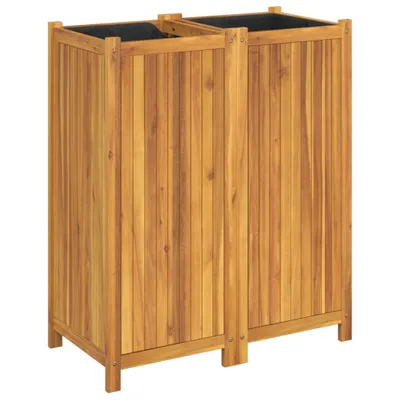 Obrázek produktu pro Zahradní truhlík s vložkou 84x42x100 cm masivní akáciové dřevo