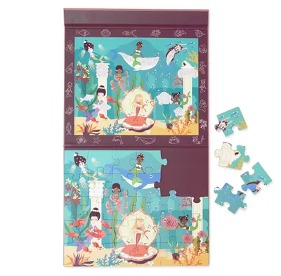 Produktbild von SCRATCH 2-in-1-Magnetpuzzle – Mystery-Spiel – Meerjungfrau