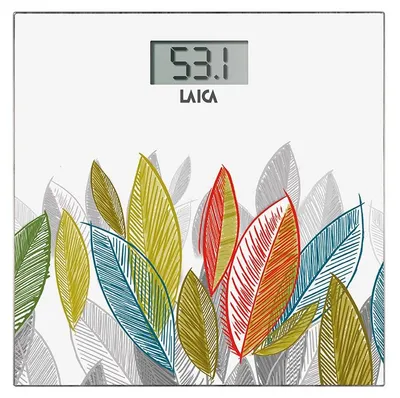 Immagine prodotto di Laica PS1076 Bilancia Pesapersone Elettronica Quadrato Multicolore Bianco