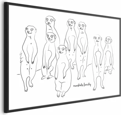 Produktbild von Posterpapier Poster - Meerkat Family 42x29.7 cm Tiere g-A-0172-ao-a