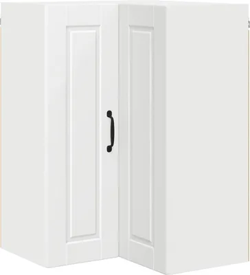Immagine prodotto di vidaXL Armadietto angolare da parete PORTO Bianco 57 x 57 x 80 cm in materiale derivato dal legno