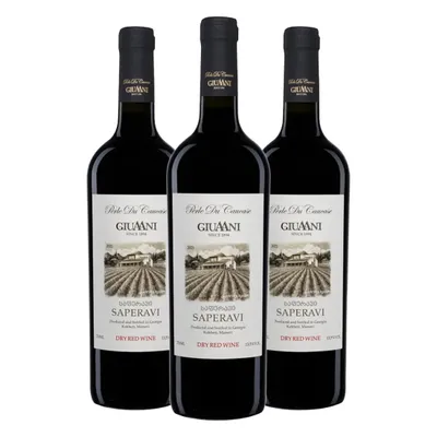 Produktbild von Giuaani Saperavi Georgischer Rotwein Trocken (3 x 0,75L)