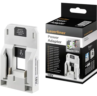 Produktbild von Laserliner PowerAdapter Adapter für Metabo 18V Akkusystem, für Laserliner Multi-18V-Geräte, IP54, 83 g, passend für LiPOWER/LiHD 18V