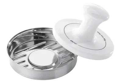Obrázek produktu pro Lis na hamburgery GEFU SPARK 12 cm, nerezová ocel/porcelán