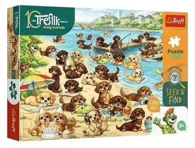 Produktbild von Trefl Dackel- und Trefliki-Puzzle, 100 Teile