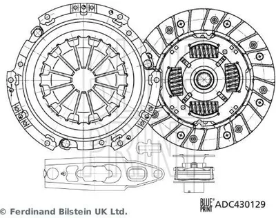 Produktbild von BLUE PRINT Kupplungssatz Kupplung für MITSUBISHI COLT VI (Z3A, Z2A) ADC430129