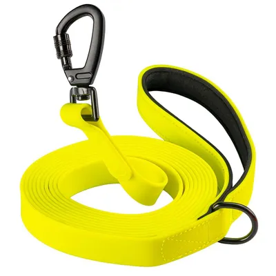 Zdjęcie produktu dla Smycz treningowa dla psa 3 m, taśma PVC neonowa, wodoodporna