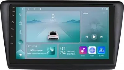 Obrázok produktu pre Autorádio s Bluetooth a CarPlay pre Skoda Rapid (2013–2019) – kompatibilné s Apple a Android – stereo systém s navigačným systémom – 1 GB RAM, 32 GB interná pamäť