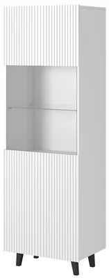 Produktbild von FASO Vitrine, weiß, Maße: 182 cm (Höhe) x 59,6 cm (Breite) x 42 cm (Tiefe)