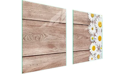 Produktbild von Glasschutzplatte Für Herd 85X52 Holz