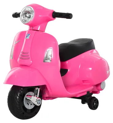 Productafbeelding van HOMCOM Elektrische kinderfiets, 6V, met stabilisatorwielen en koplamp