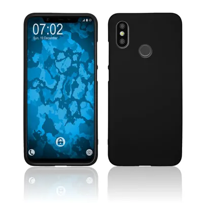 Produktbild von PhoneNatic Case kompatibel mit Xiaomi Mi 8 SE - schwarz Silikon Hülle matt Cover