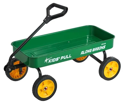 Immagine prodotto di Carrello a mano VEVOR per bambini a partire da 18 mesi, 1010x480x360 mm, carrello di trasporto con portata fino a 80 kg, carrello a mano con maniglia, ideale come regalo di compleanno per giardinaggio, spiaggia e campeggio, verde