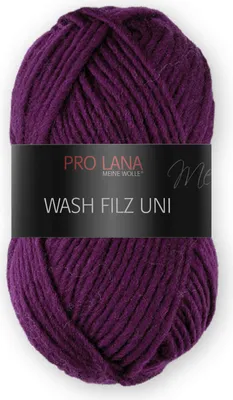 Produktbild von Pro Lana Wash Filz Uni 50g (148) brombeere